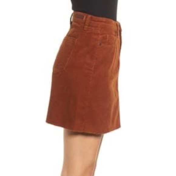 Blank NYC Corduroy A-Line Raw Hem Mini Skirt Size 24 - Picture 2 of 13